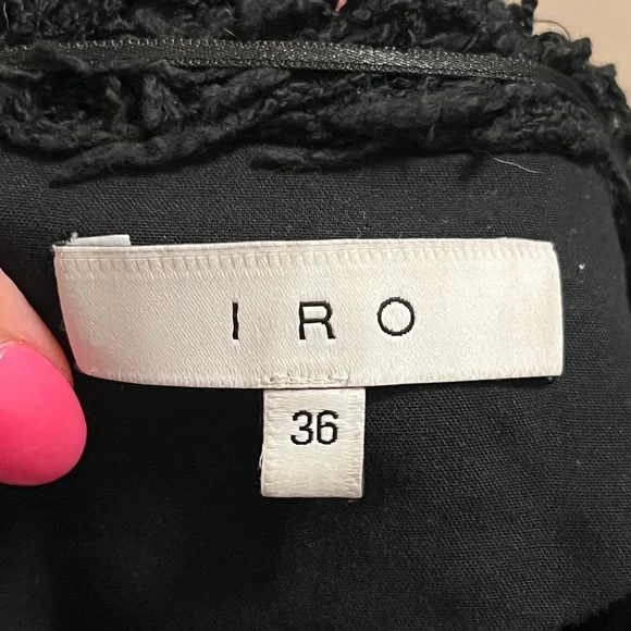 IRO Shavani Jacket Black - Picture 7 of 10